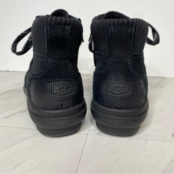 UGG Hapsburg Black Lace Up Ankle Boot 9 - Picture 4 of 15